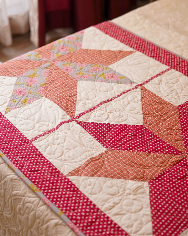 Vintage Patchwork Star Bed Runner