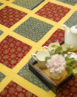 Bold Retro Checkerboard Quilted with Shams