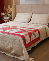 Vintage Patchwork Star Bed Runner