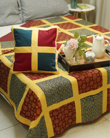 Bold Retro Checkerboard Quilted with Shams