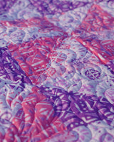 Royal Amethyst Pinwheel Patchwork Bed Quilt