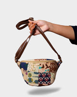 Patchwork Convertible Sling Bag / Fanny Pack