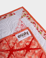 Sweet Apricot Blooms Baby Quilt