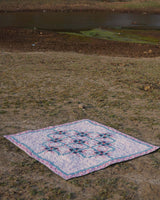 Serene Garden Lattice Patchwork Bed Quilt