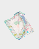 Sweet Hippo Pastel Block Baby Quilt