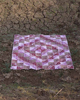 Blush & Berry Geometric Bloom Baby Quilt