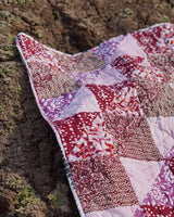 Blush & Berry Geometric Bloom Baby Quilt