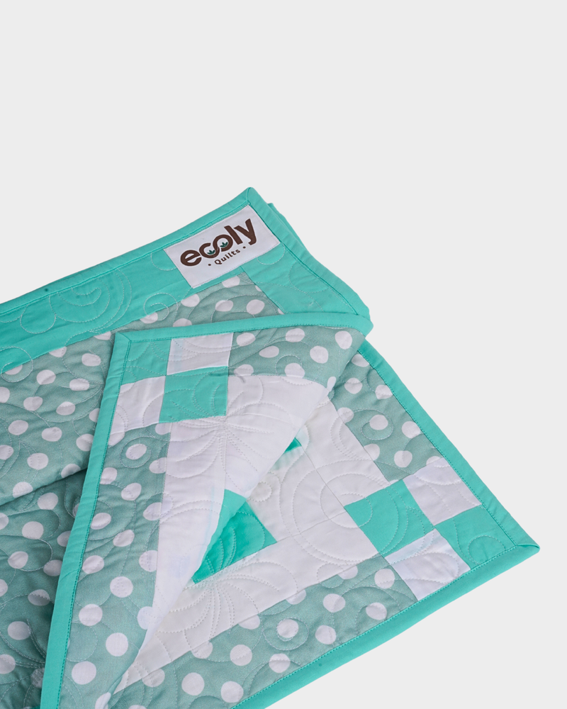 Soft Green Nursery Baby Quilt