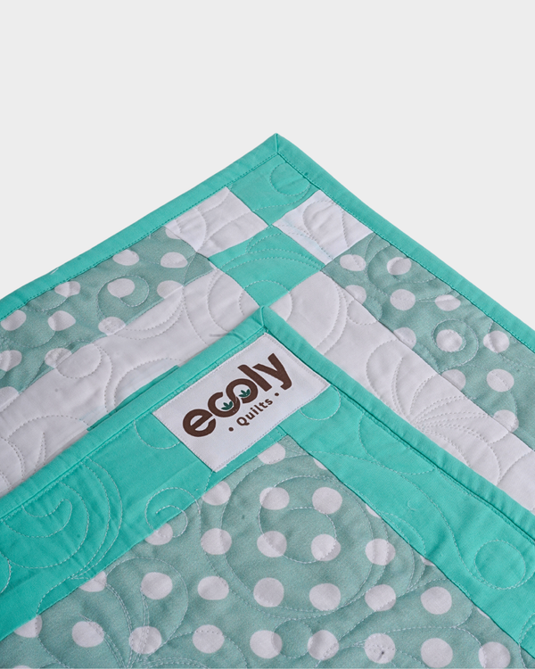 Soft Green Nursery Baby Quilt