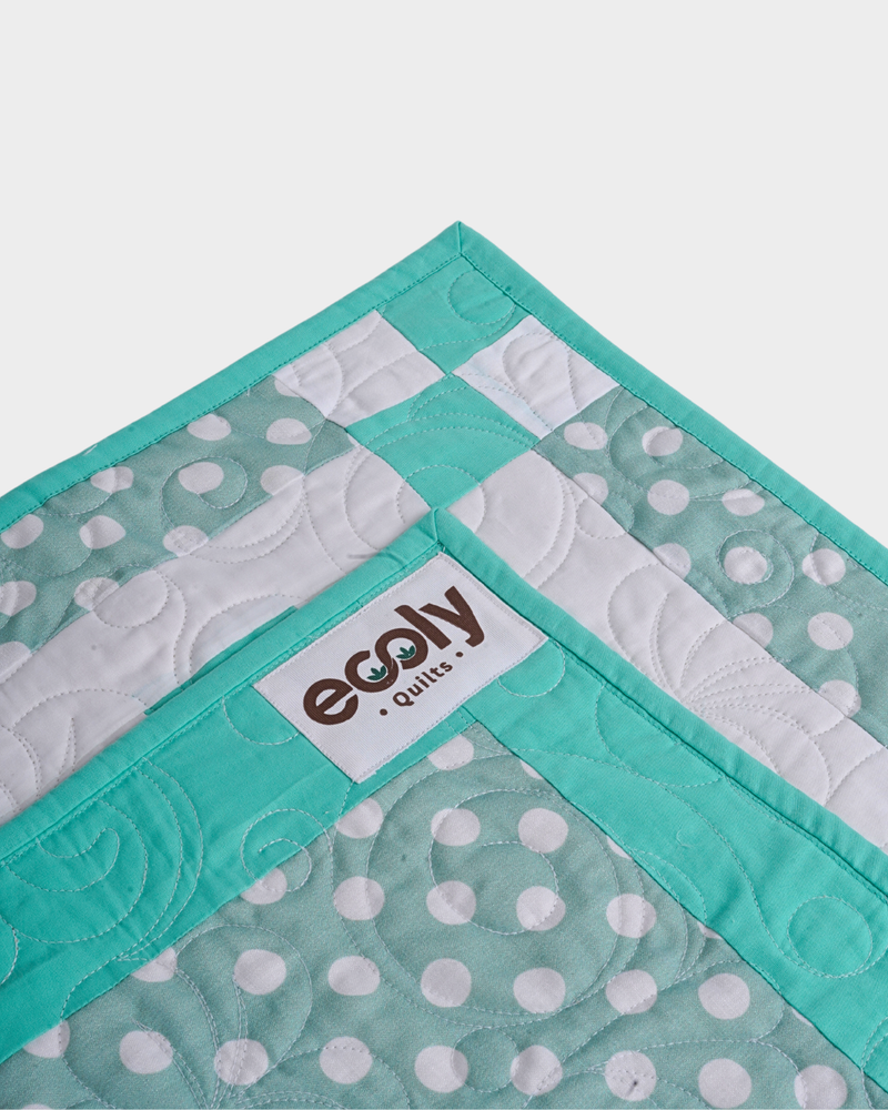 Soft Green Nursery Baby Quilt