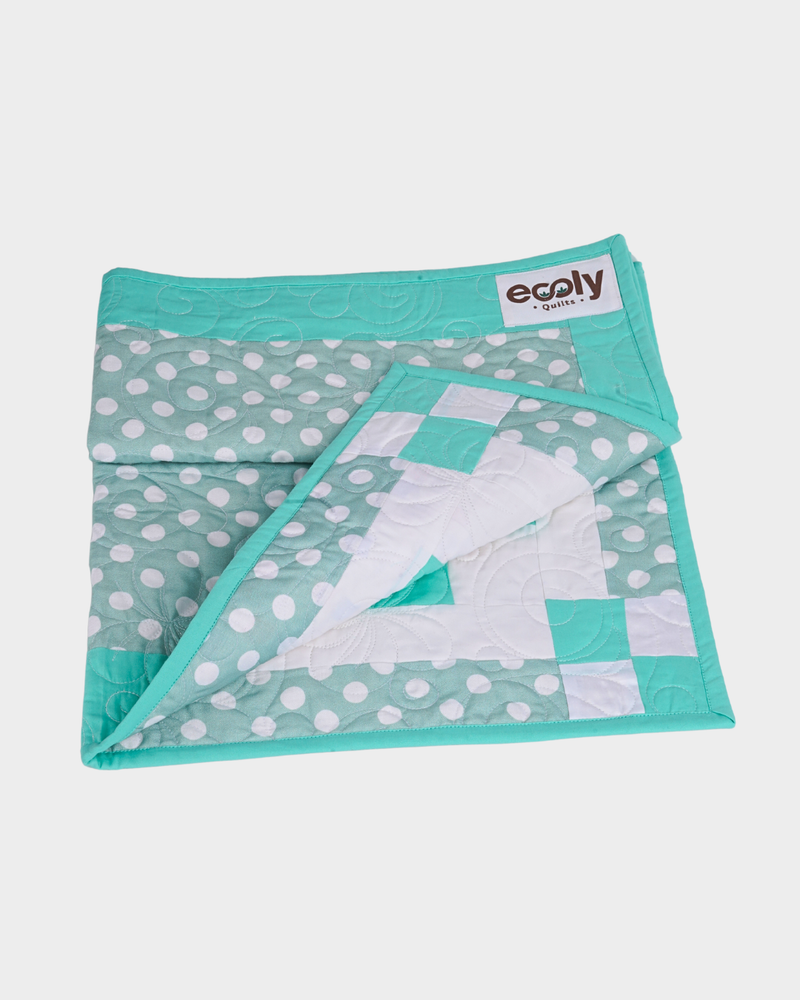 Soft Green Nursery Baby Quilt