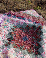 Berry Bliss Mosaic Tile Patchwork Bed Quilt