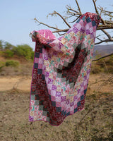 Berry Bliss Mosaic Tile Patchwork Bed Quilt