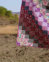 Berry Bliss Mosaic Tile Patchwork Bed Quilt