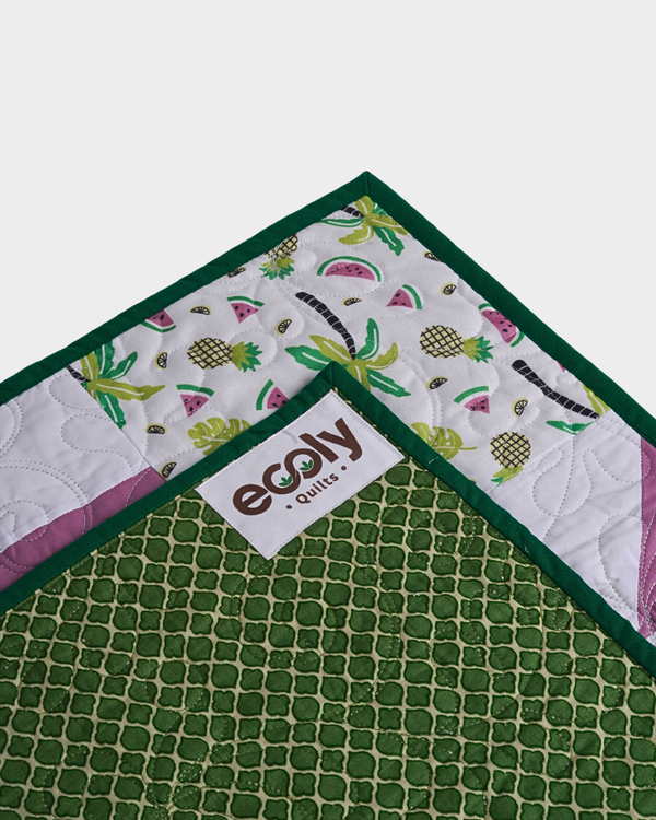 Tropical Pinwheel Summer Baby Quilt