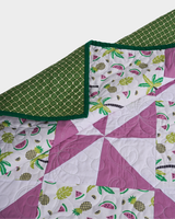 Tropical Pinwheel Summer Baby Quilt