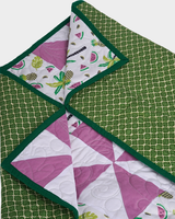 Tropical Pinwheel Summer Baby Quilt
