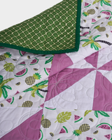 Tropical Pinwheel Summer Baby Quilt