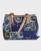 The Indigo Petal & Tile Tote Bag