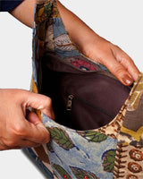 Earth Tones Patchwork Shoulder Bag