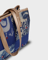 The Indigo Petal & Tile Tote Bag