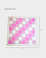Sweet Dreams Pink Block Baby Quilt