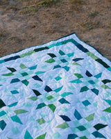 Ocean Breeze Starburst Patchwork Bed Quilt