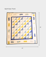 Sweet Blue & Lime Baby Quilt