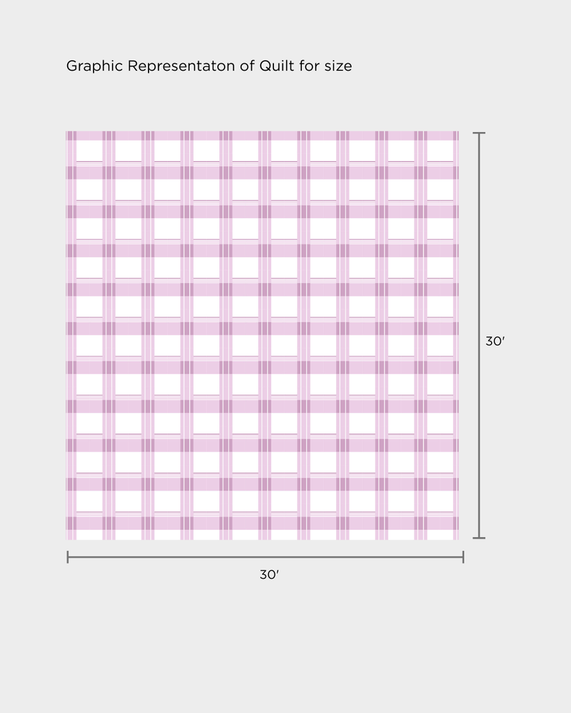 Aqua Blue and Pink Mix Baby Quilt