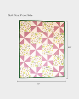 Tropical Pinwheel Summer Baby Quilt
