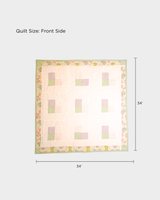 Sweet Hippo Pastel Block Baby Quilt