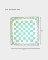 Soft Green Nursery Baby Quilt