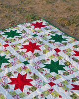 Crimson & Clover Starburst Patchwork Bed Quilt