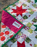 Crimson & Clover Starburst Patchwork Bed Quilt
