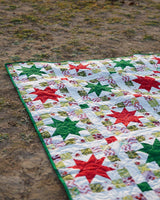 Crimson & Clover Starburst Patchwork Bed Quilt
