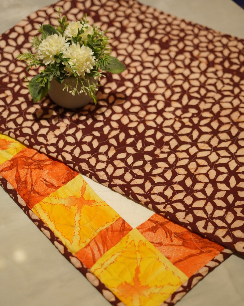 Warm Harvest Quilted Dinner Table Runner