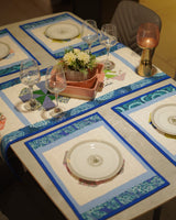 Coastal Blue Patchwork Dinner Table Mats