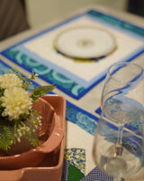 Coastal Blue Patchwork Dinner Table Mats